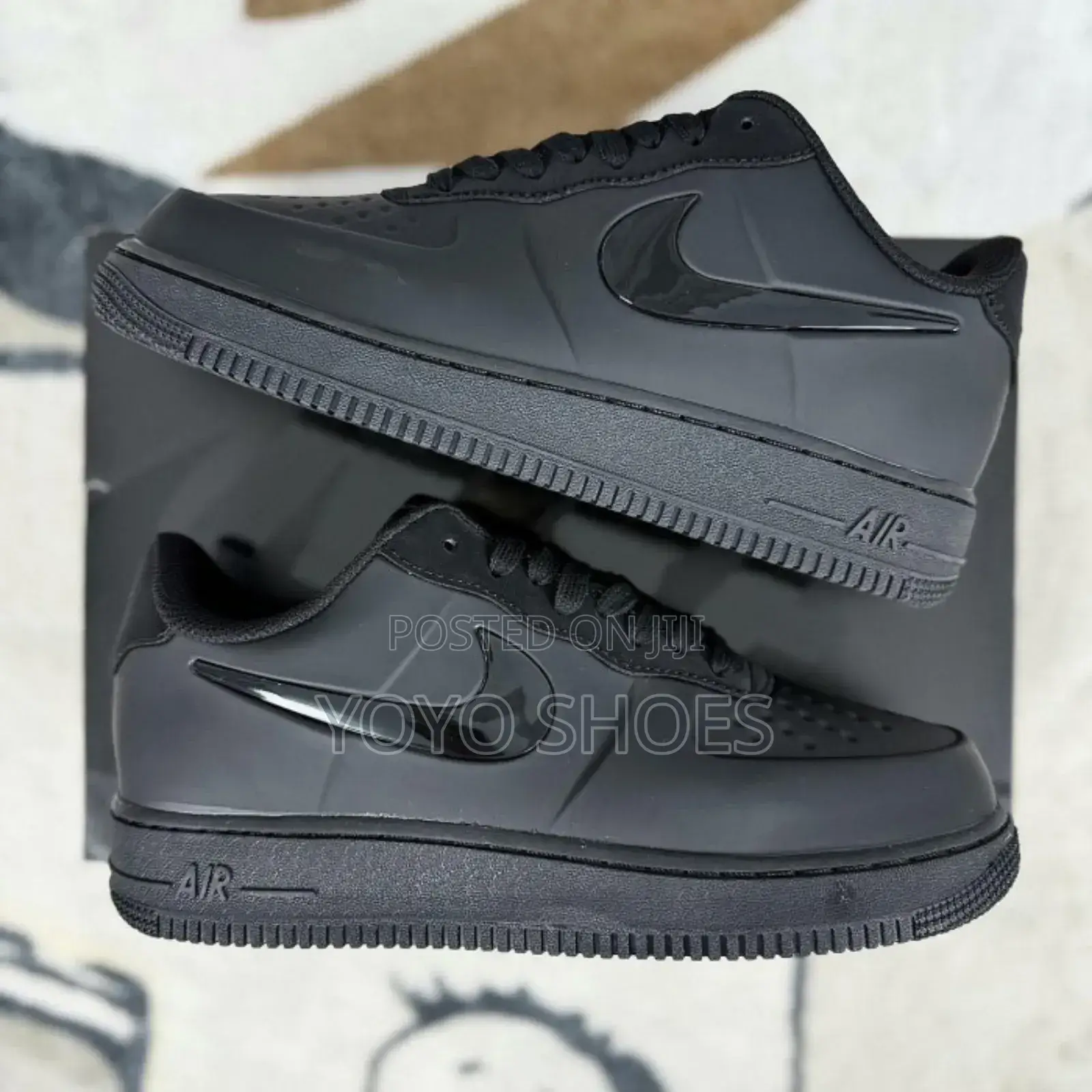 Nike Air Force 1 Foamposite Black Fashion Shoes