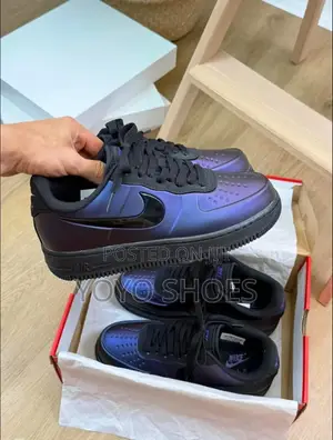 Nike Air Force 1 Foam Posite Blue Black Fashion Shoes