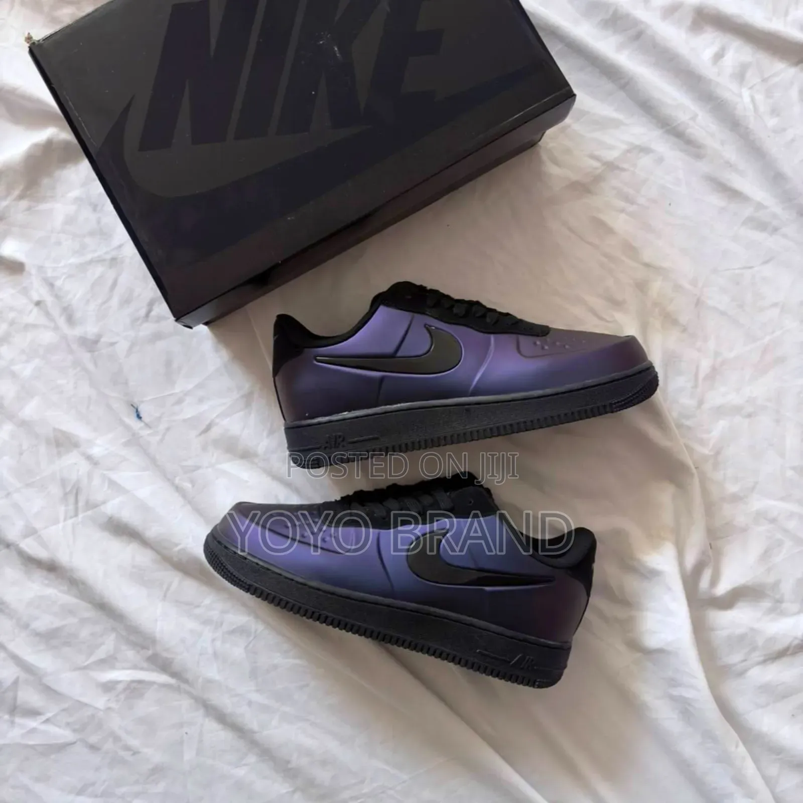 Nike Air Force 1 Foam Posite Blue Black Fashion Shoes