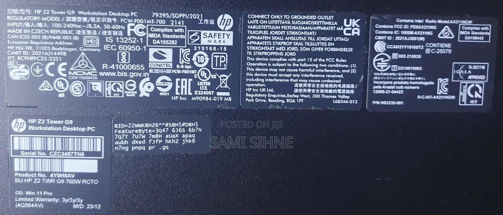 Desktop Computer HP 32GB Intel Core I9 SSD 1T