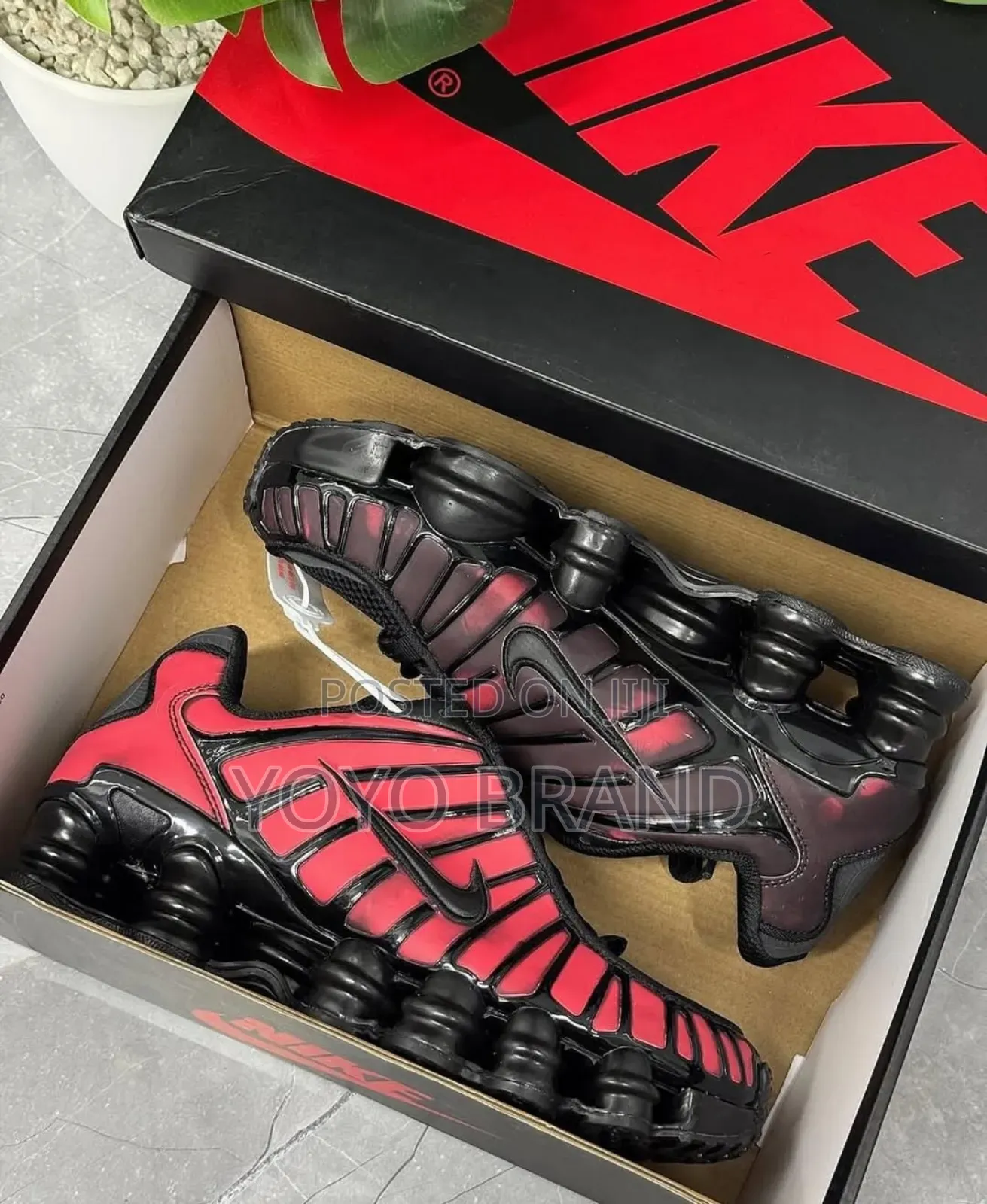 Nike Shox Tl Thermoactive Red Fashion Sneaker