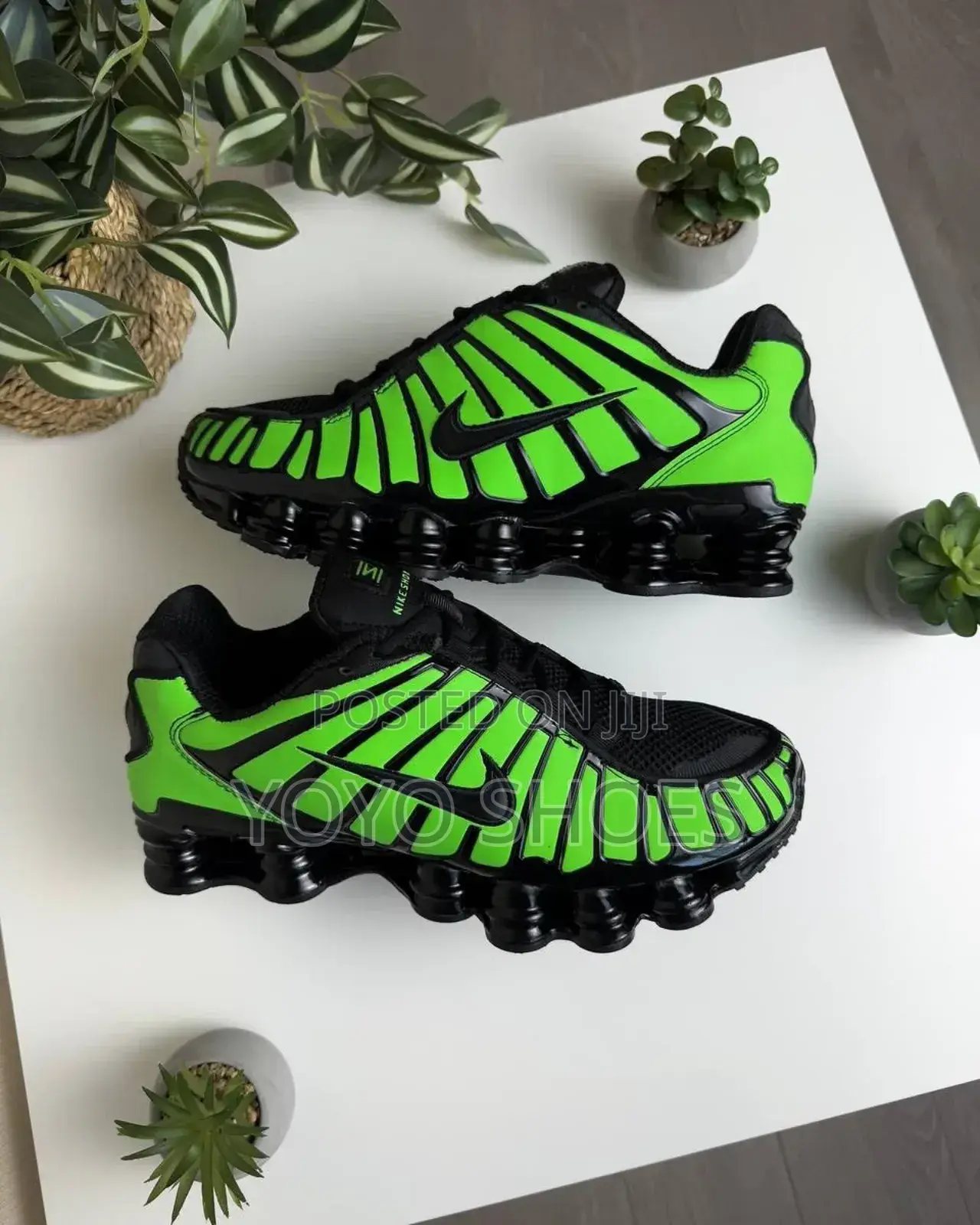 Nike Shox Tl Thermoactive Green Fashion Sneaker