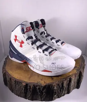 Under Armour Curry 2nm White /Blue Faahion Sneaker