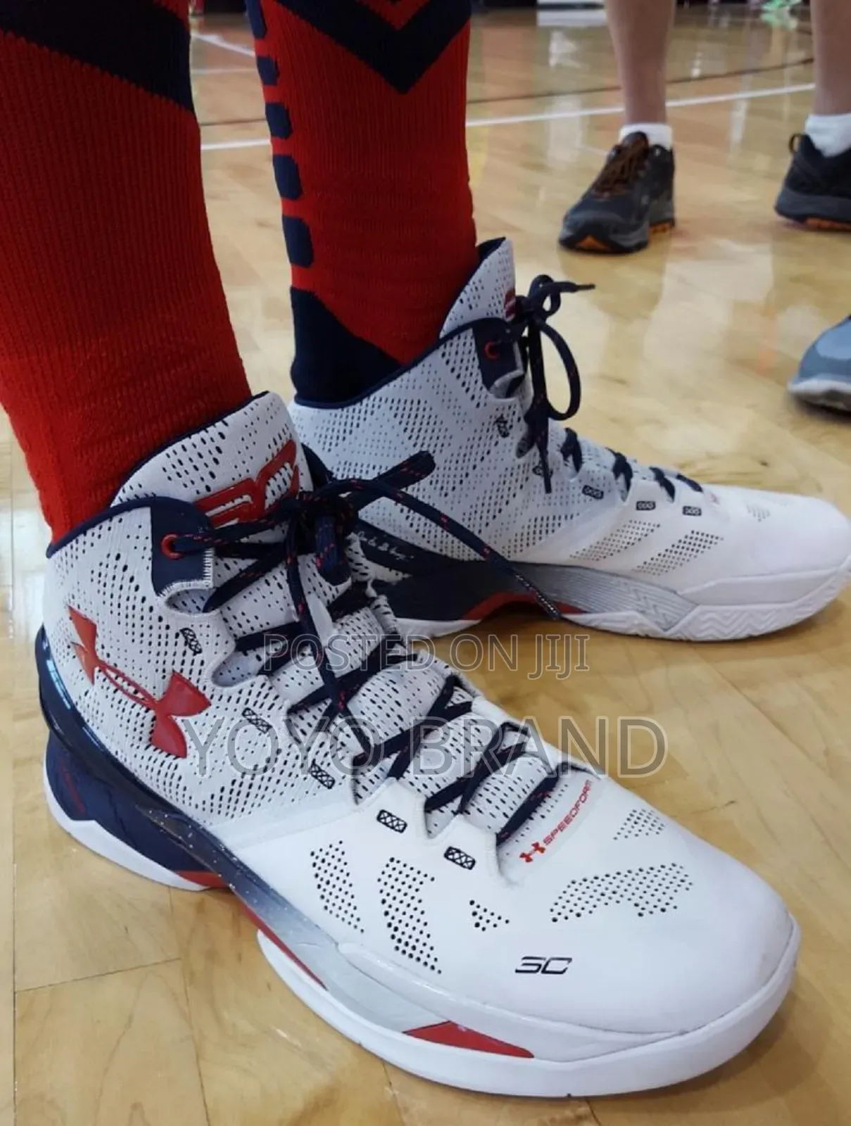 Under Armour Curry 2nm White /Blue Faahion Sneaker