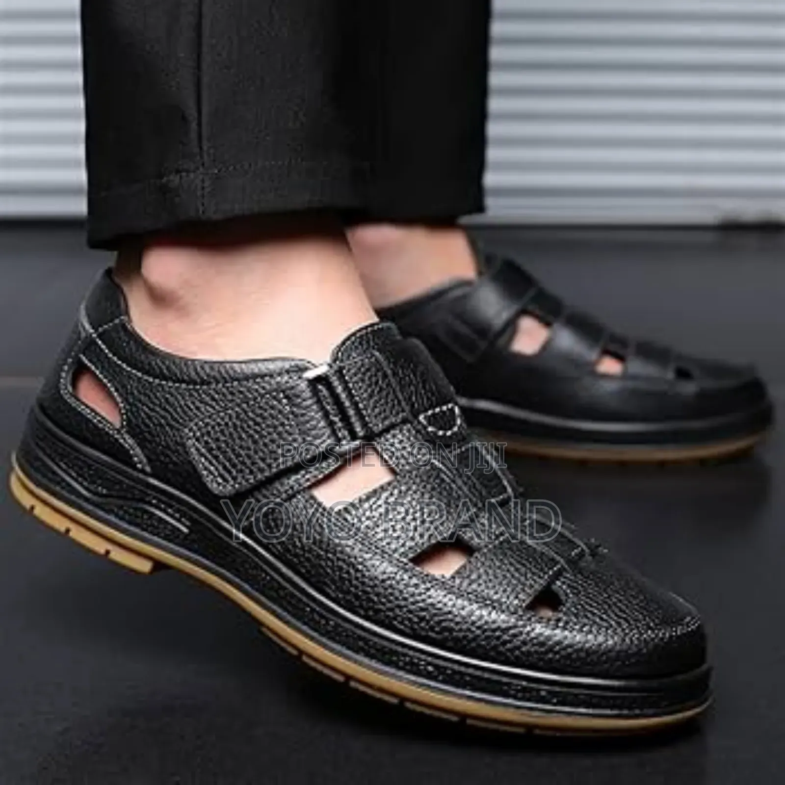 New Arrival Men's Stylish Black Lather Fashion Shoes