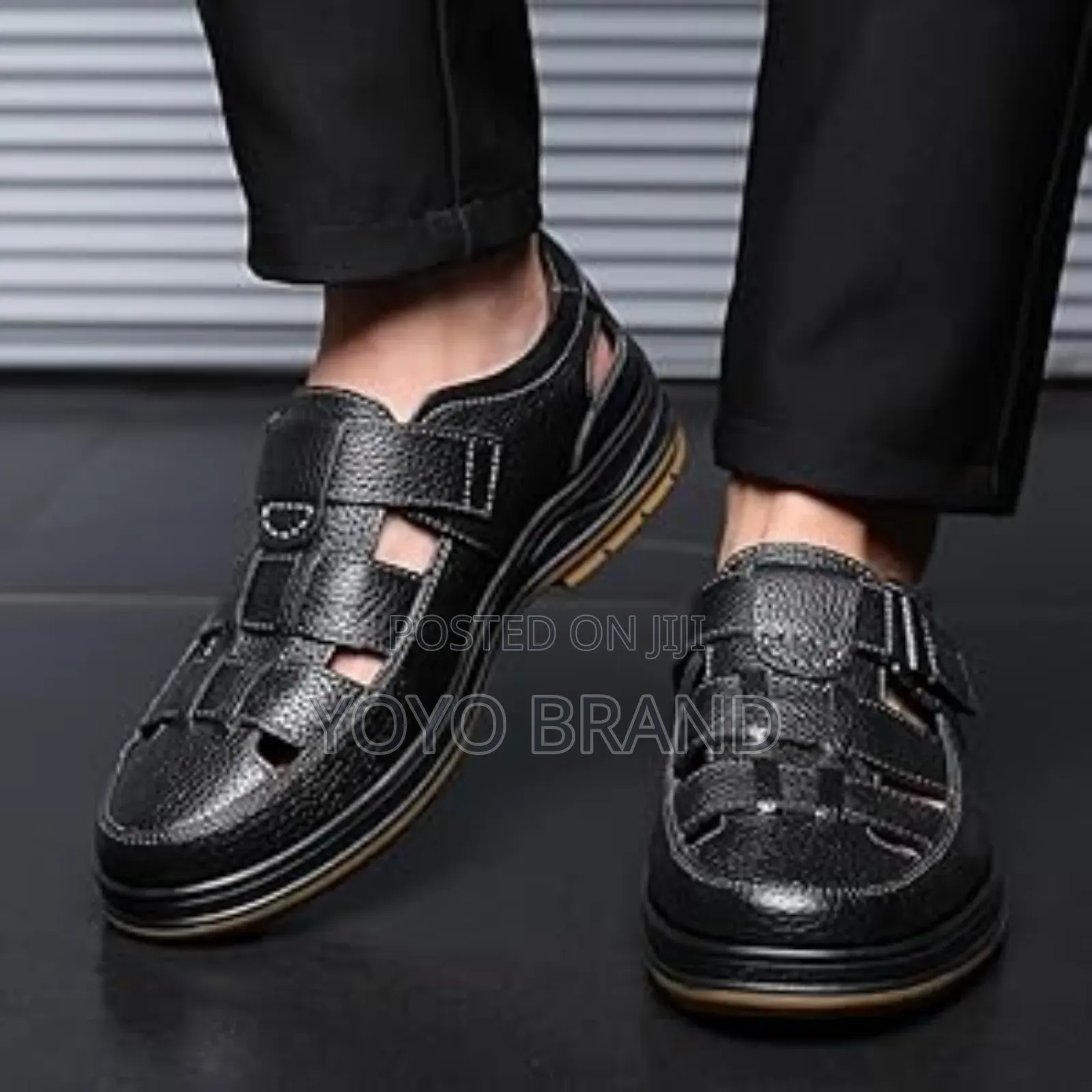 New Arrival Men's Stylish Black Lather Fashion Shoes