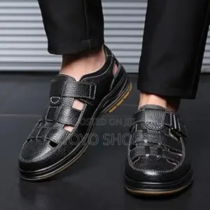 New Arrival Men's Stylish Black Lather Fashion Shoes