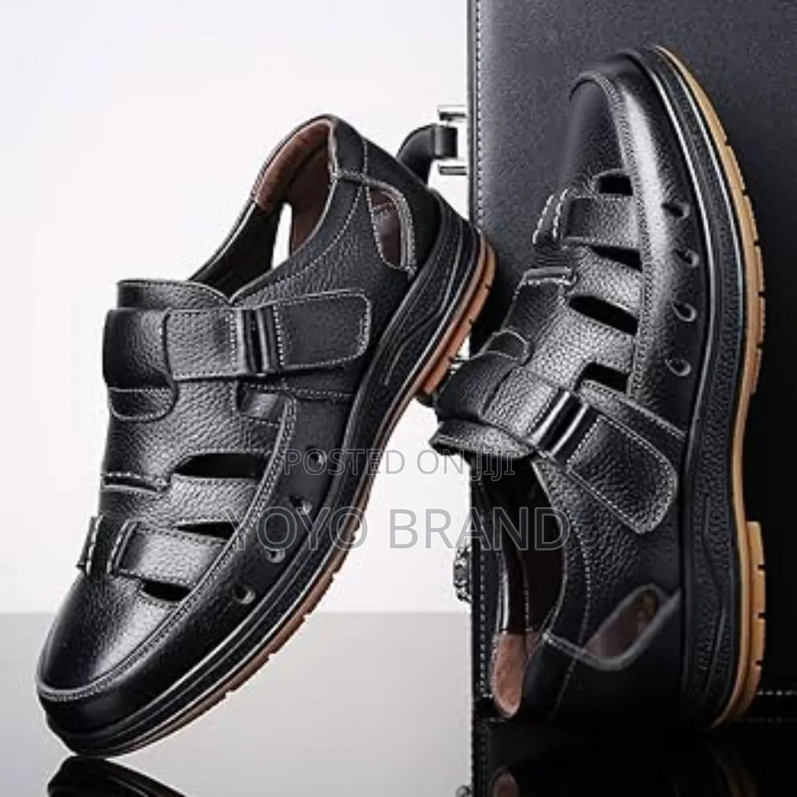 New Arrival Men's Stylish Black Lather Fashion Shoes