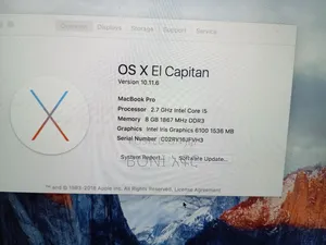 Laptop Apple MacBook Pro 2015 8GB Intel Core i5 SSD 128GB