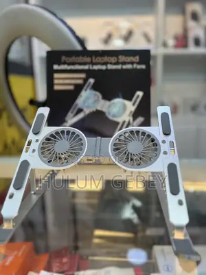 Portable Laptop Stand With Dual Cooling Fans