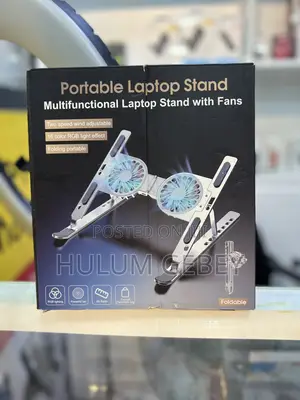 Portable Laptop Stand With Dual Cooling Fans