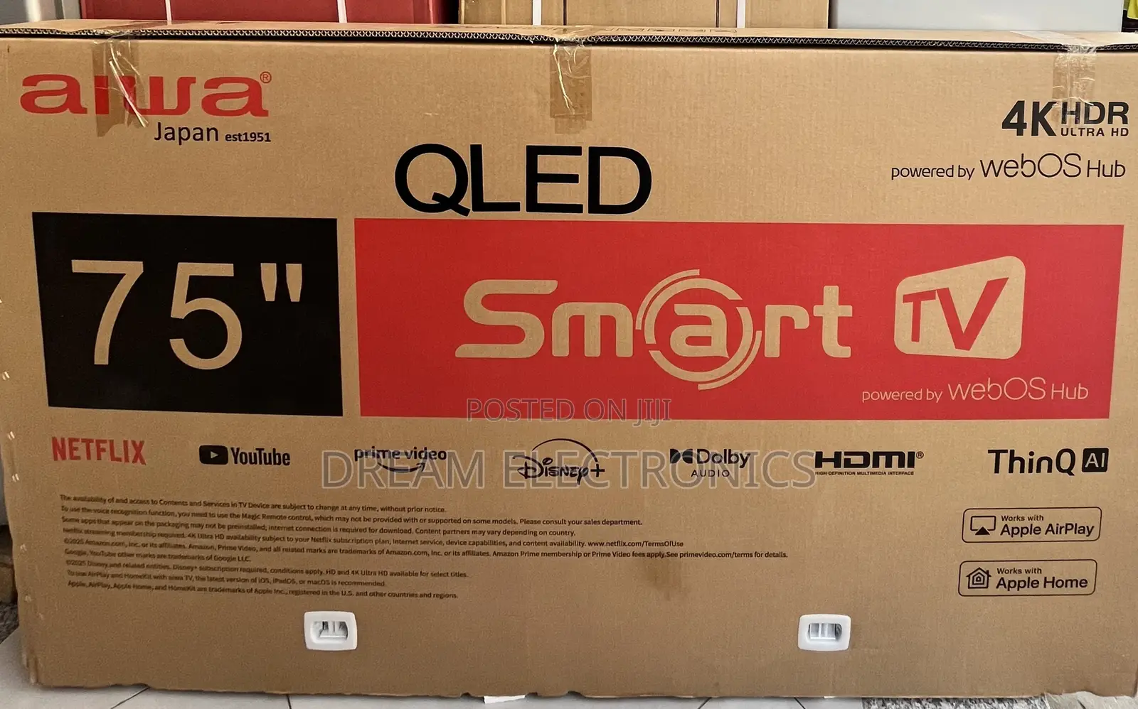 Aiwa Framless Television Powered by Webos Hub