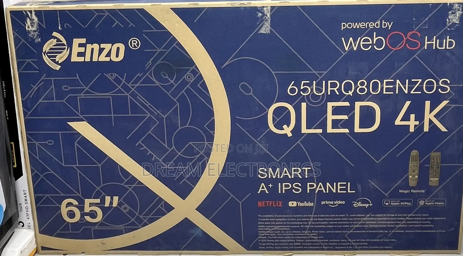 Enzo Frameless Television Powered by Webos Hub