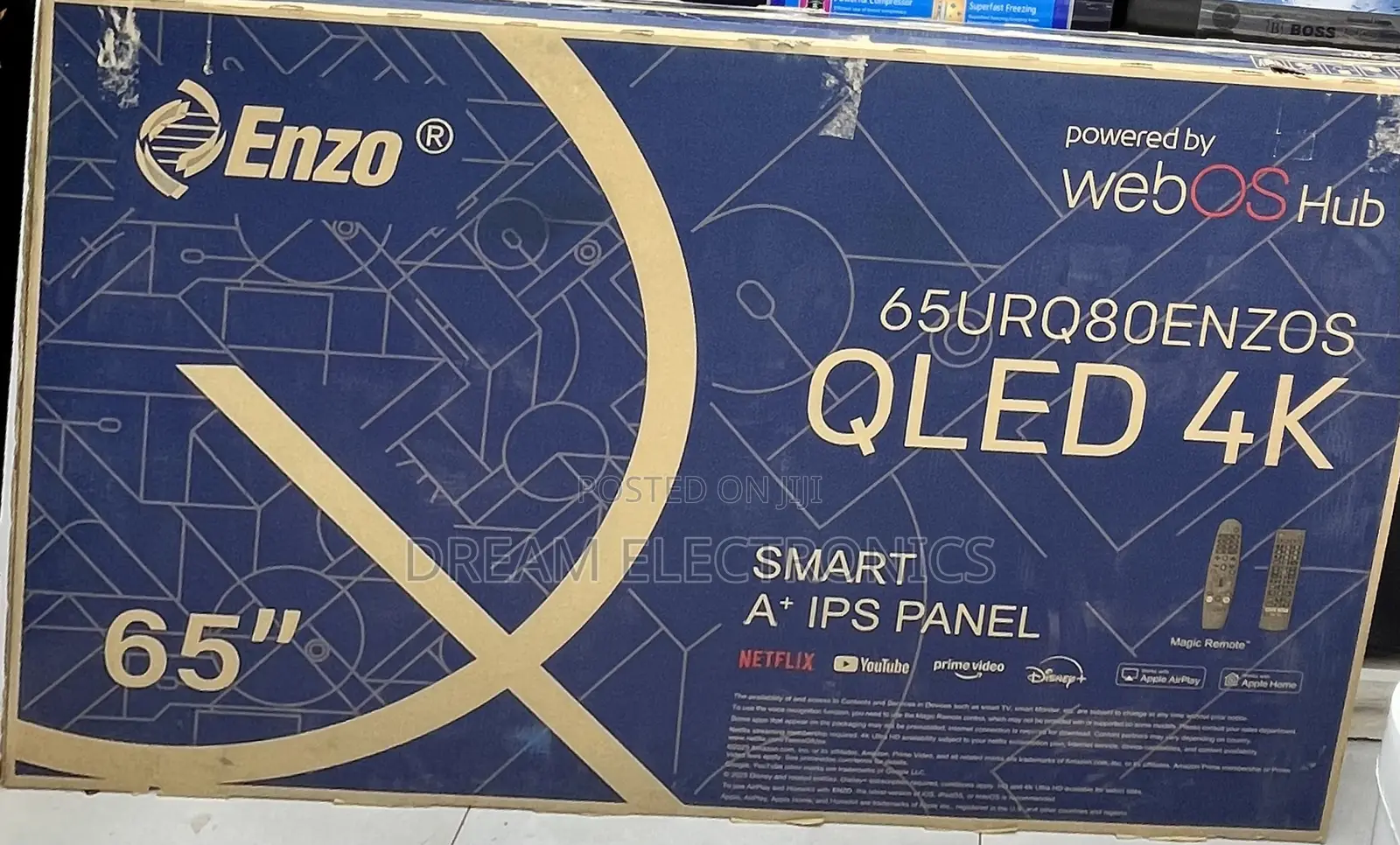 Enzo Frameless Television Powered by Webos Hub