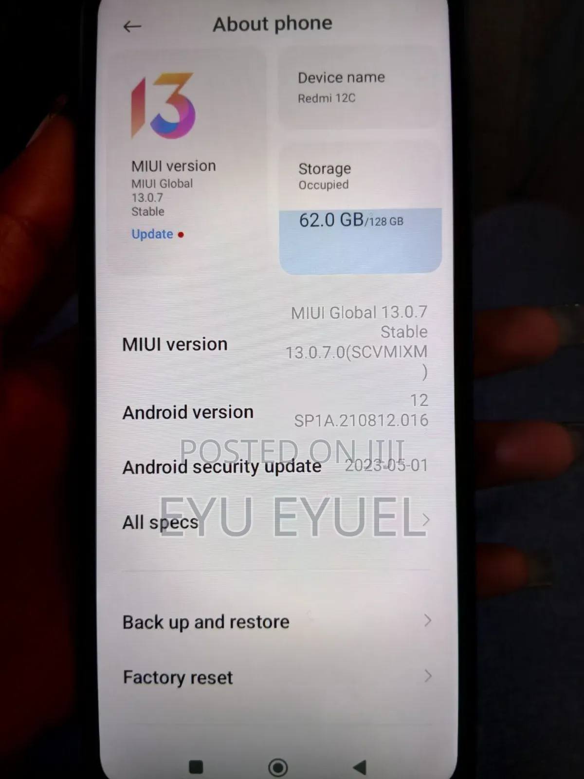 Xiaomi Redmi 12C 128 GB Blue