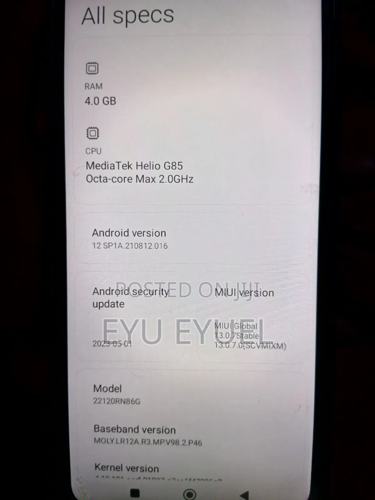 Xiaomi Redmi 12C 128 GB Blue