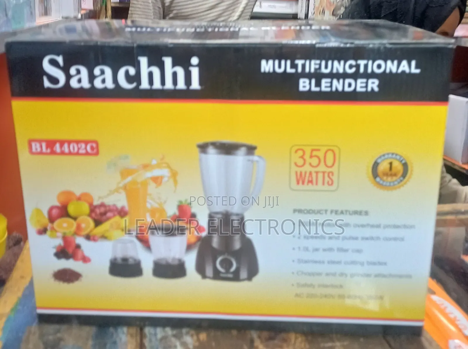 Saachi 3-in-1 Multi-Function Blender – Blend, Grind Mix With Power
