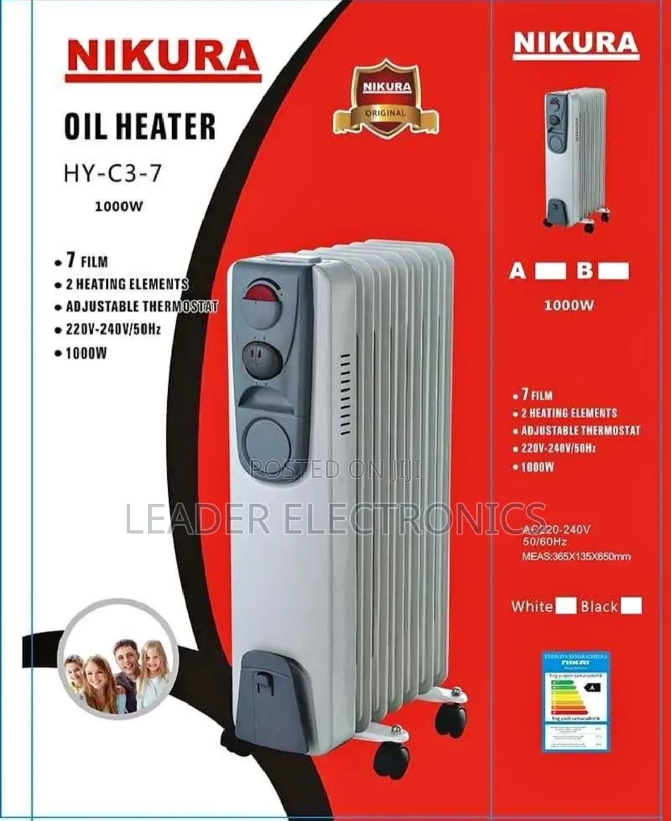 Nikura 7-Fin Oil Heater – Safe, Silent Steady Warmth!