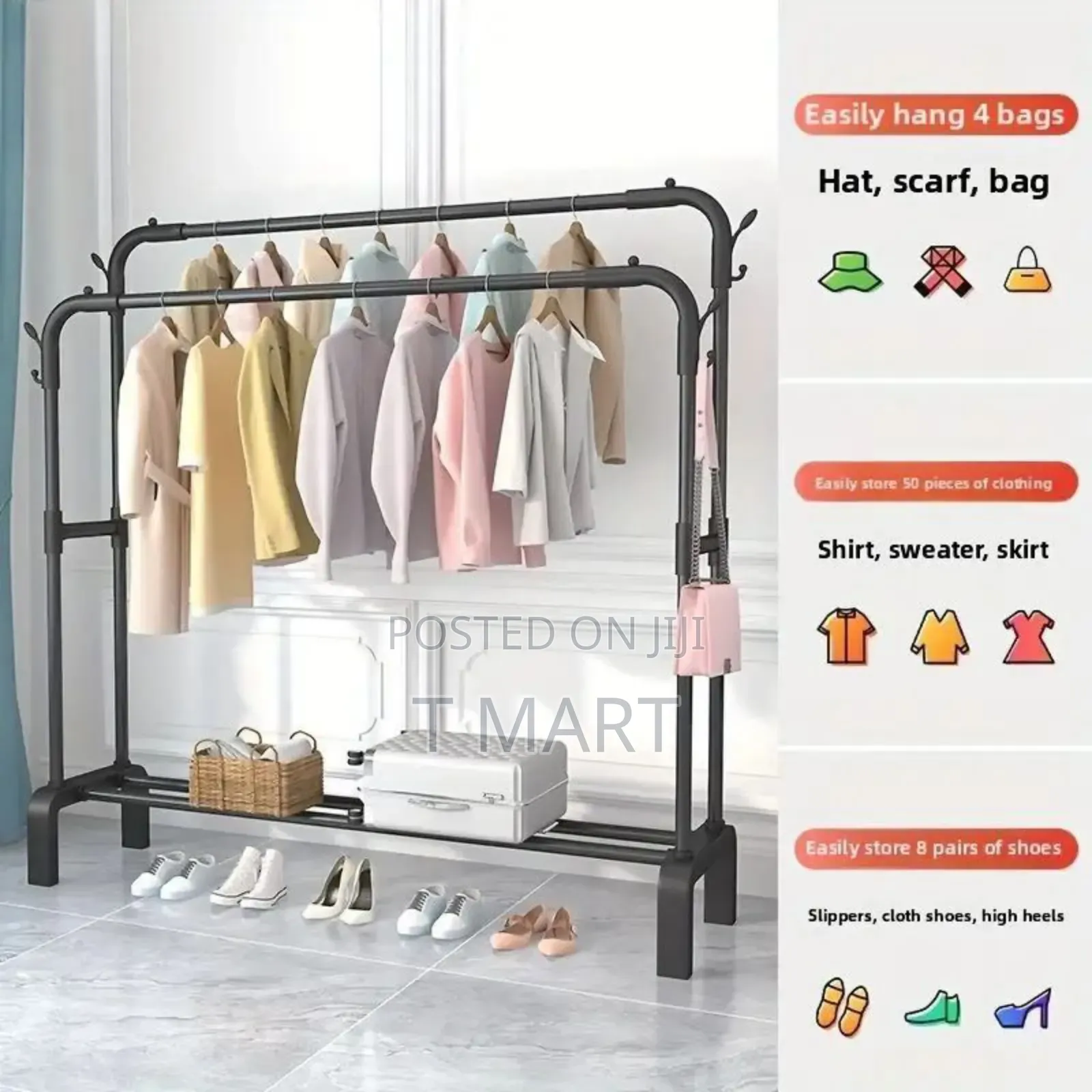 Amazing Shoe And Cloth Rack Key Features