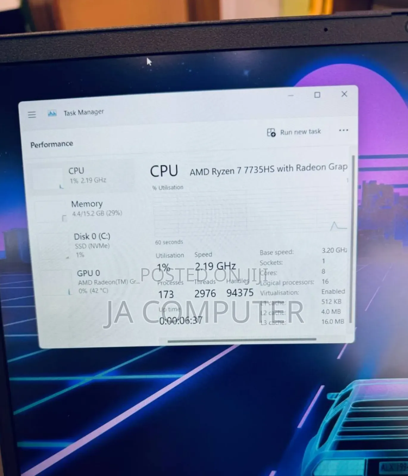 New Laptop HP Stream Notebook 16GB AMD Ryzen 7 SSD 512GB