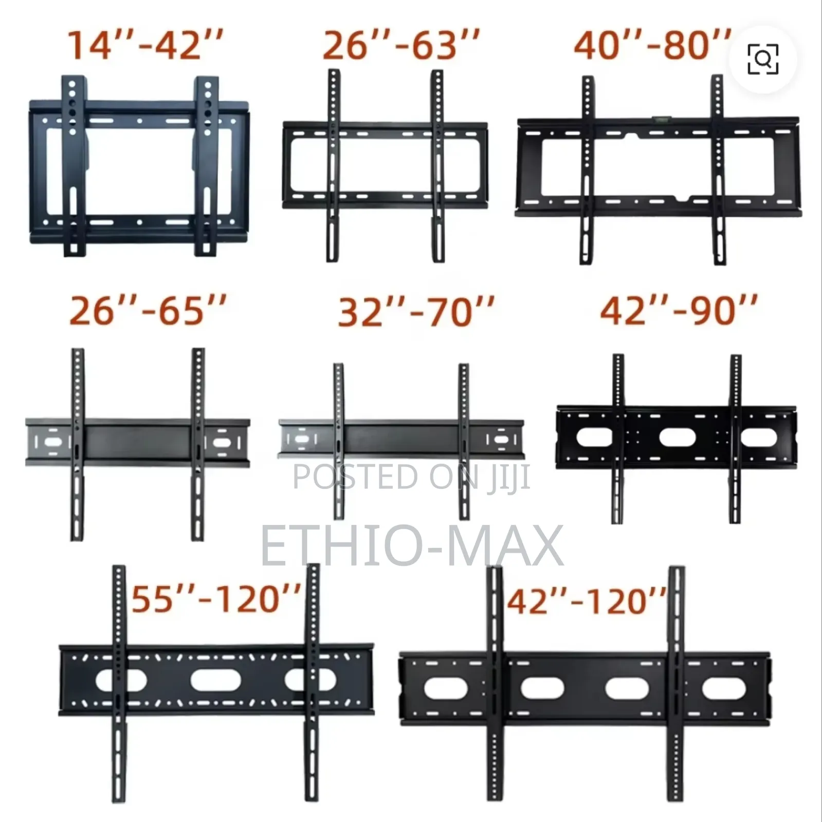 Fixed Tv Wall Mount – Universal Fit | Suitable for All Tv Sizes