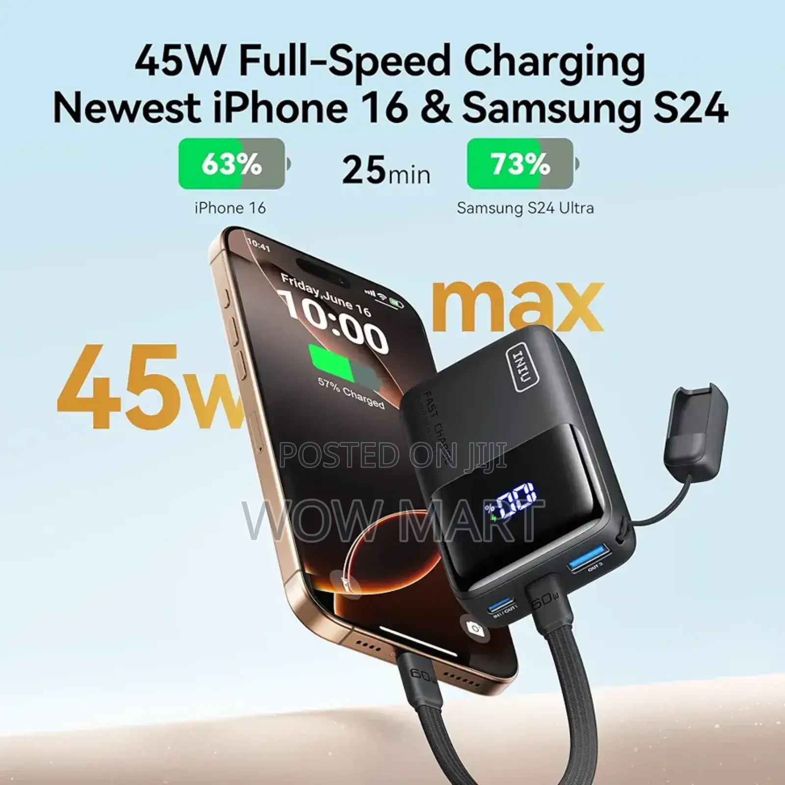 Iniu Power Bank 45w 10000mah