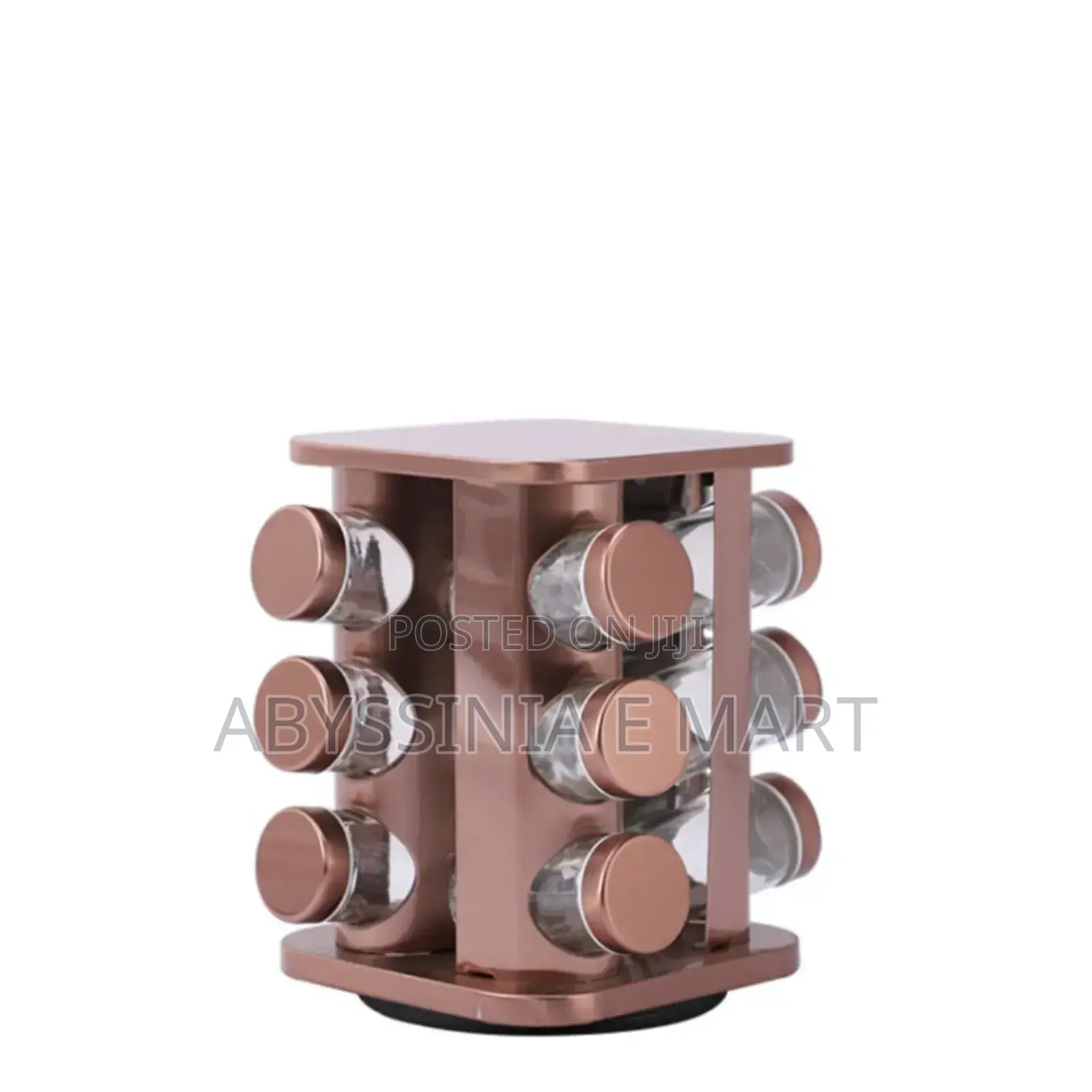 12 Pieces Rotating Spice Jar Carousel