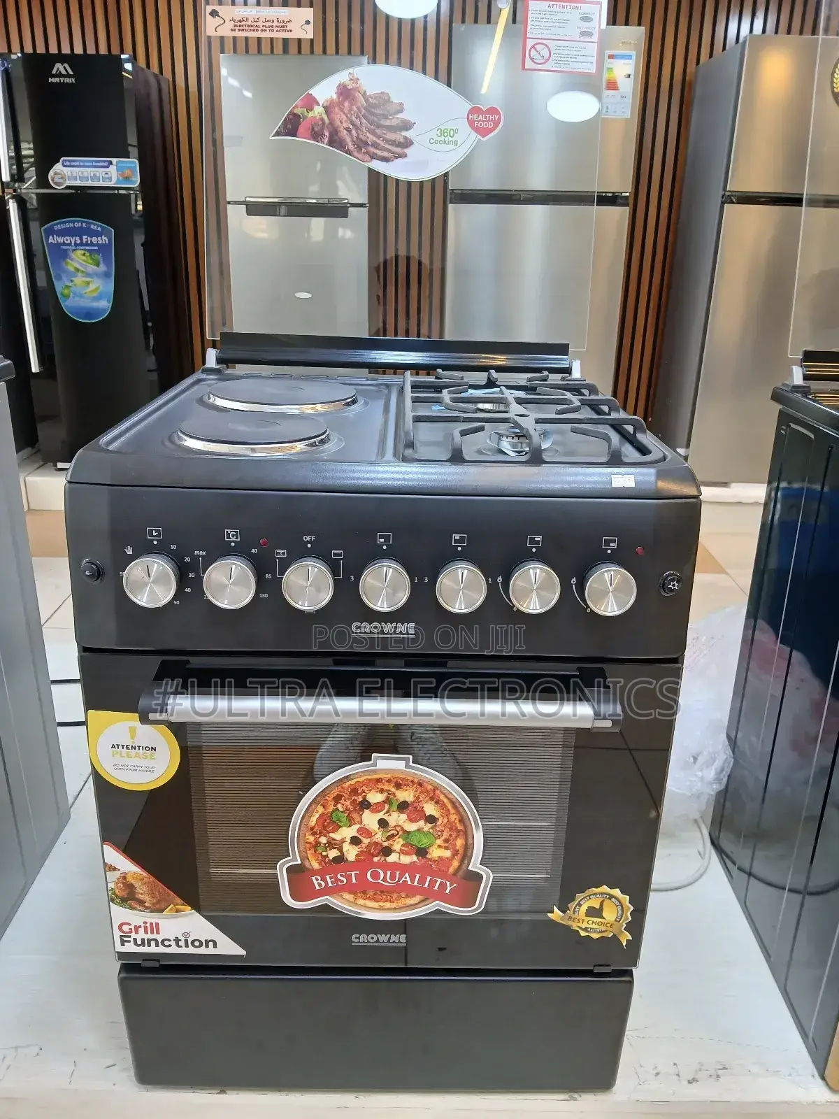 Crowne Freestanding Cooker, a Kitchen Appliance Combining a Hob and An