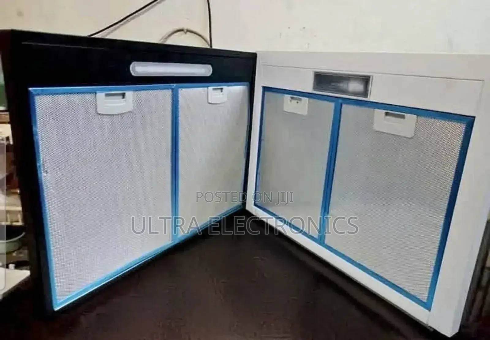 Kitchen Range Hoods, Also Known as Extractor Fans, Shown in Black And