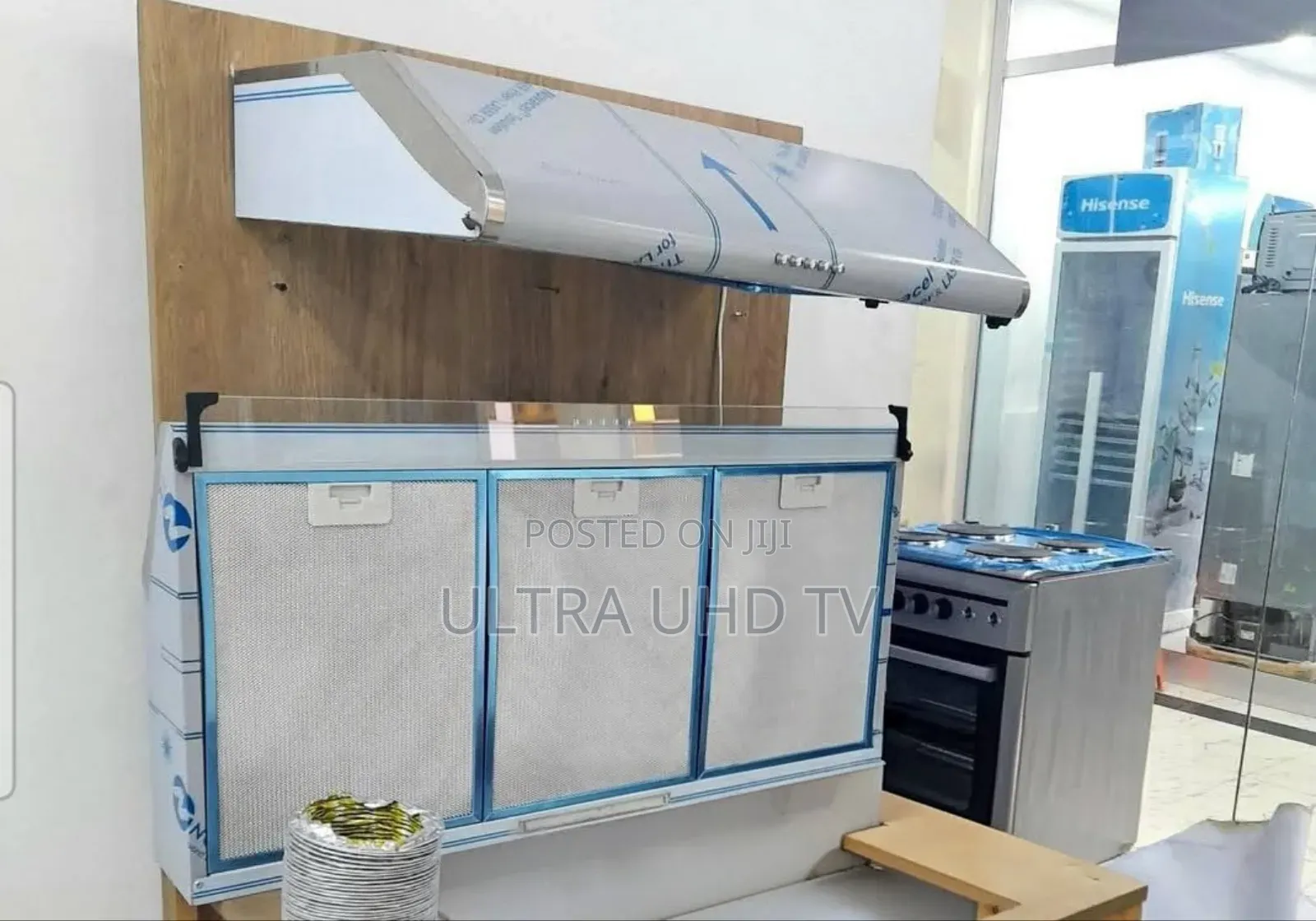 Kitchen Range Hood. It Appears to Be a Slim or Built-in Model