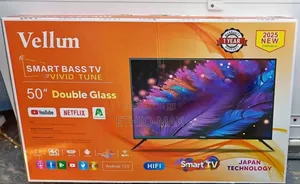 Vellum Tv 50” Smart Android – Japan Technology | Big Screen | New