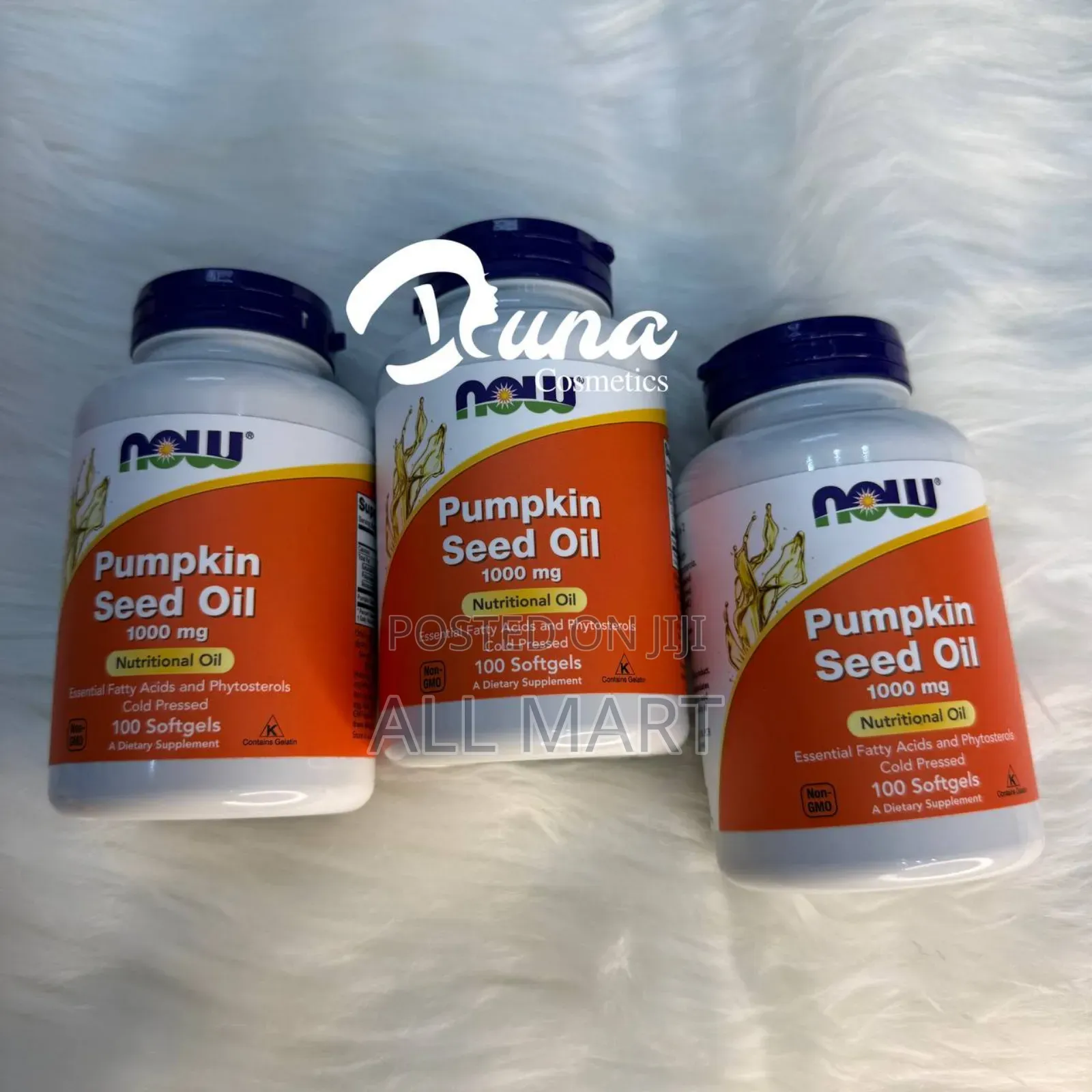 Now Pumpkin Seed Oil 1000mg Softgels - Cold-Pressed, Non-Gmo