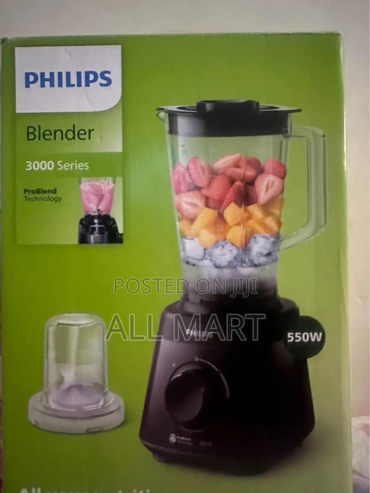 Philips Blender and Coffee Grinder 3000 Series የጁስና የቡና እና ቅመማቅመም መፍጫ