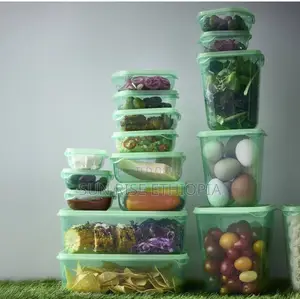 Ikea Food Container, Set of 17, Green