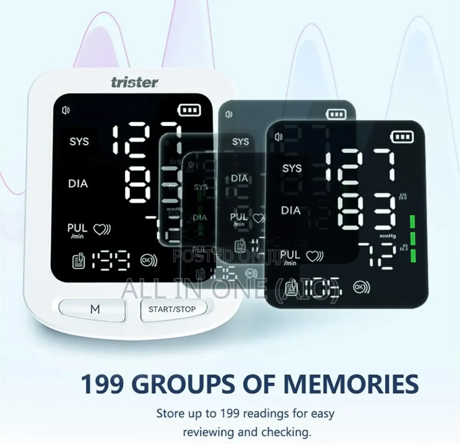 Trister Digital Blood Pressure Monitor Ts 300bp