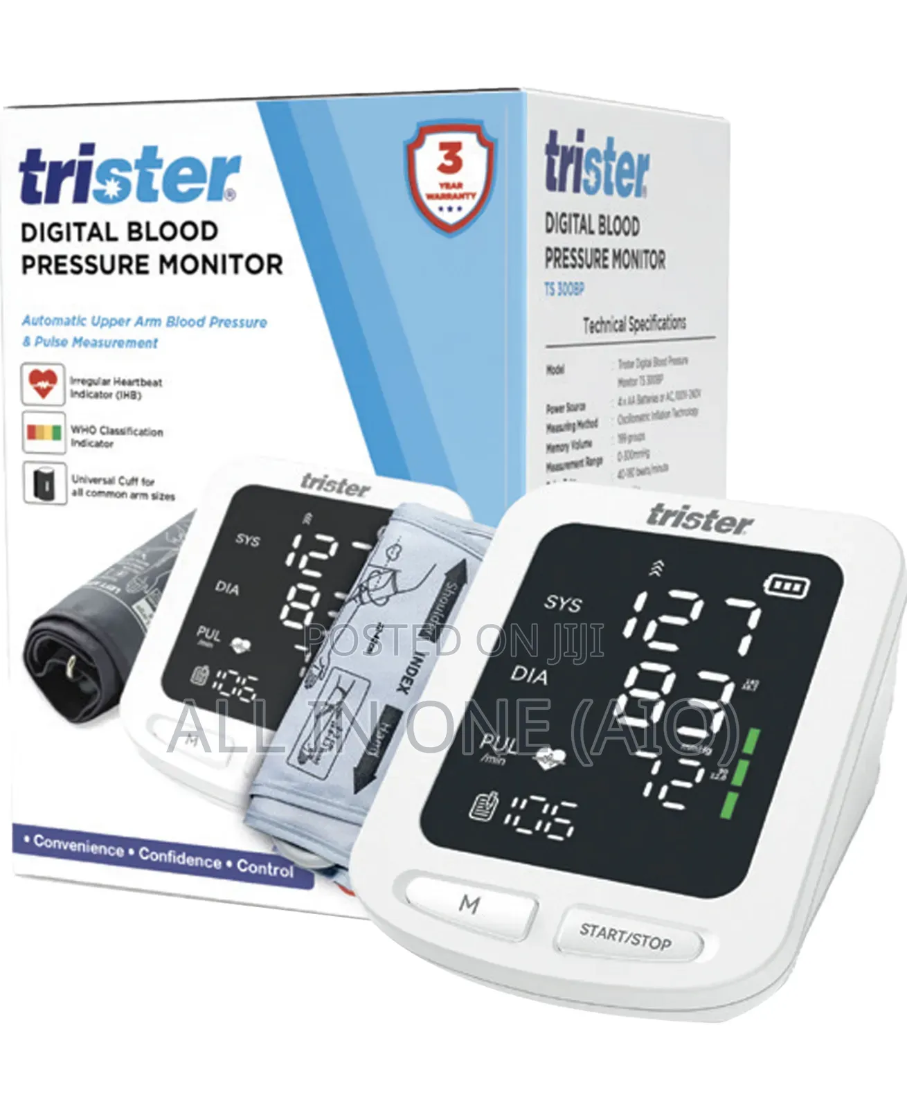 Trister Digital Blood Pressure Monitor Ts 300bp