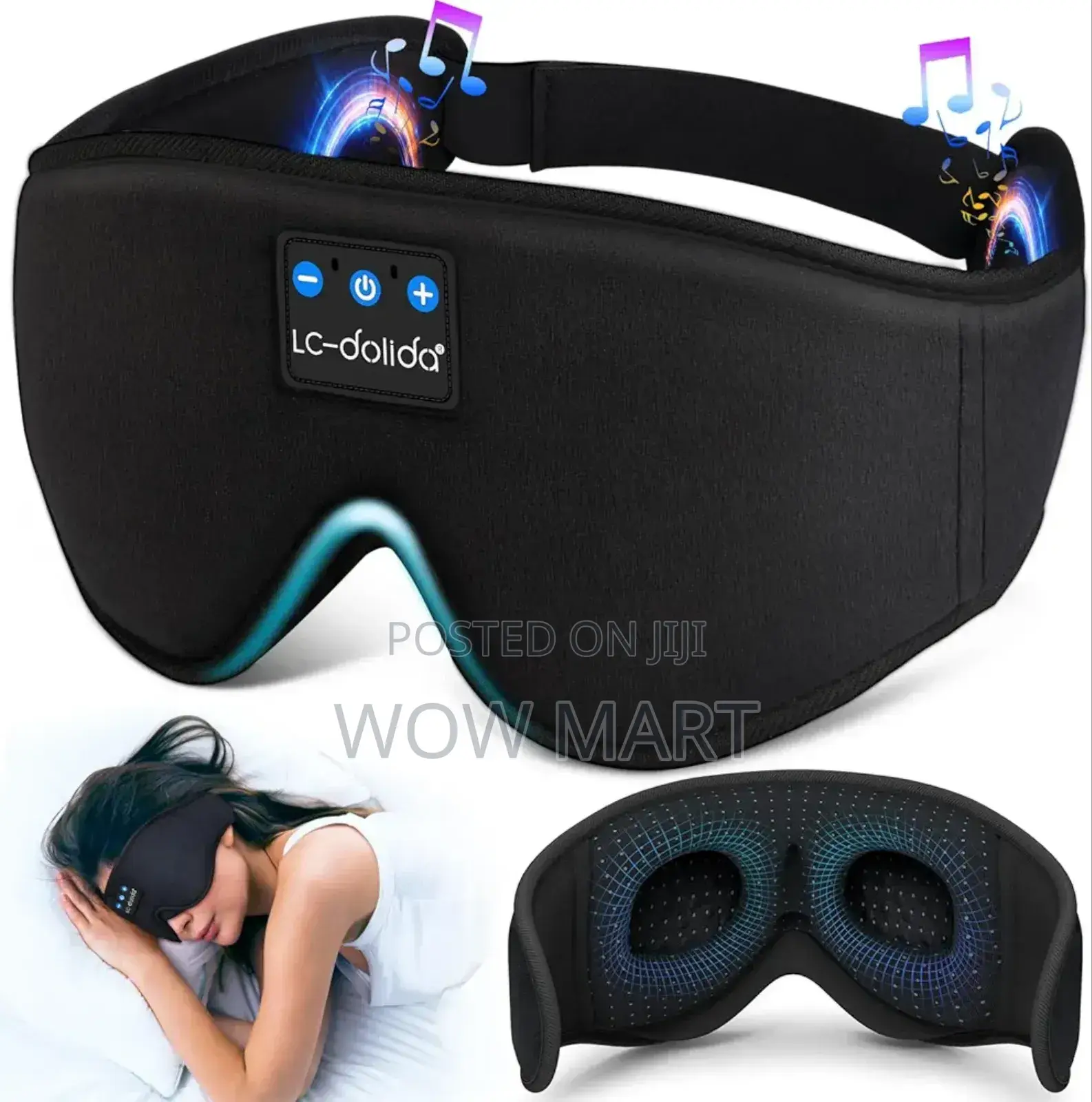 Lc-dolida Bluetooth Sleep Mask With Integrated Headphones
