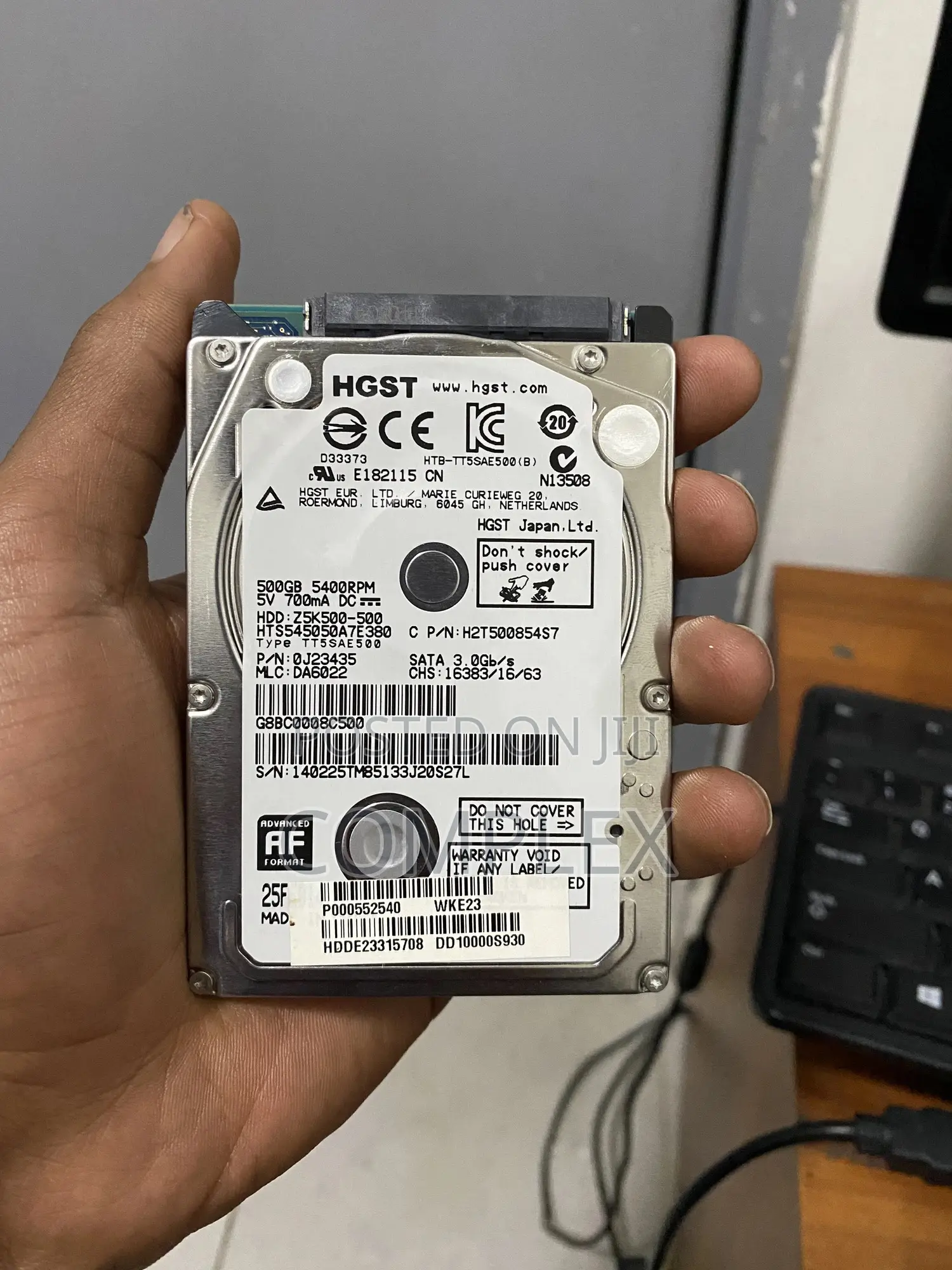 Hard Disk for Sale – 500gb HGST 2.5" Sata HDD – Ethiopia