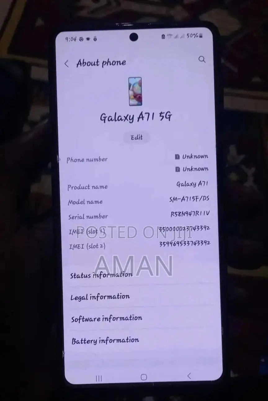 Samsung Galaxy A71 128 GB Blue