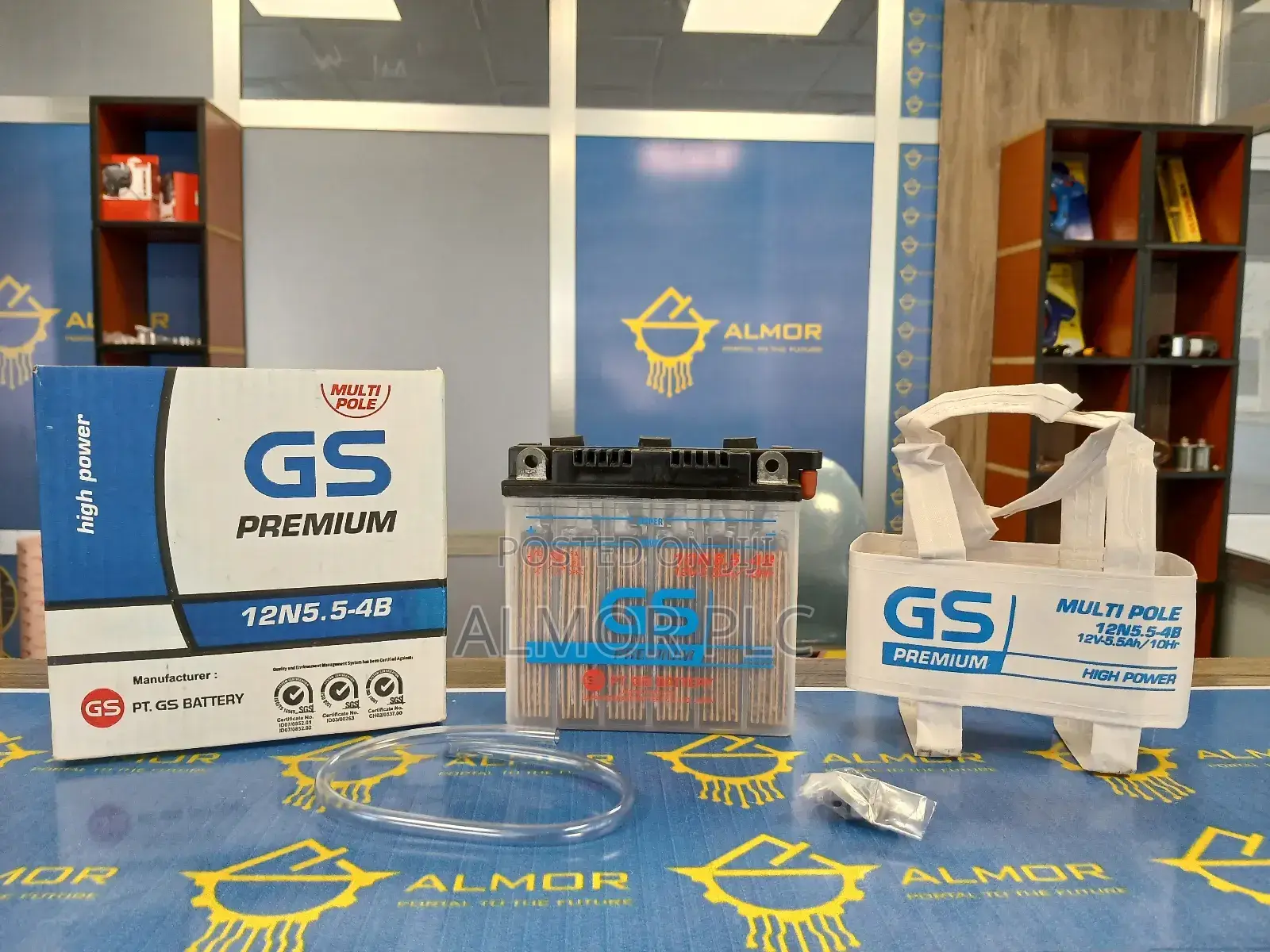 Gs Premium 12n5.5-4b Motorcycle Battery