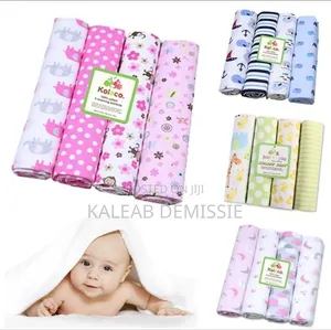 Flannel Receiving Blankets መቀበያ መጠቅለያ