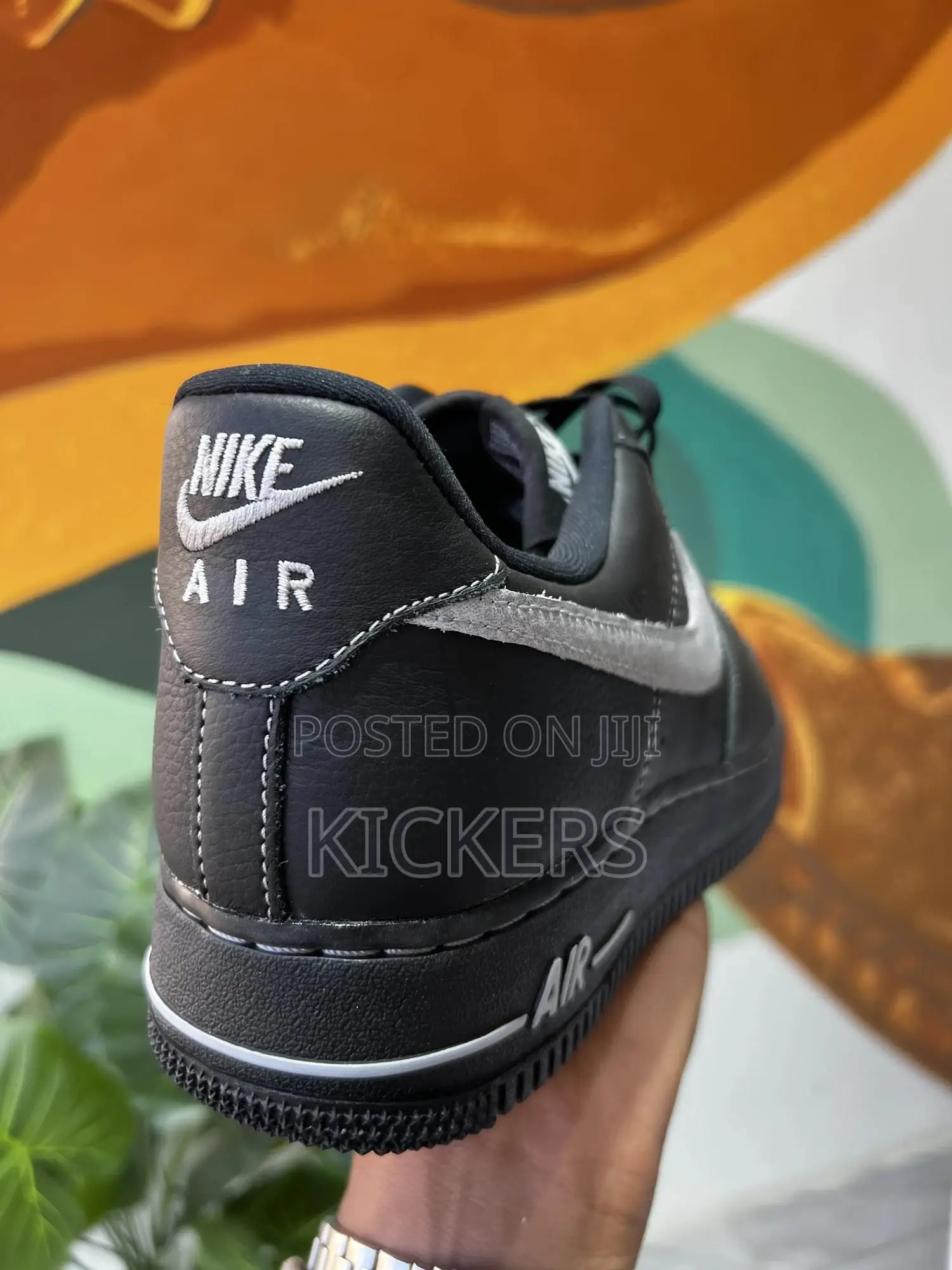 Nike Airforce Custom Black With Grey