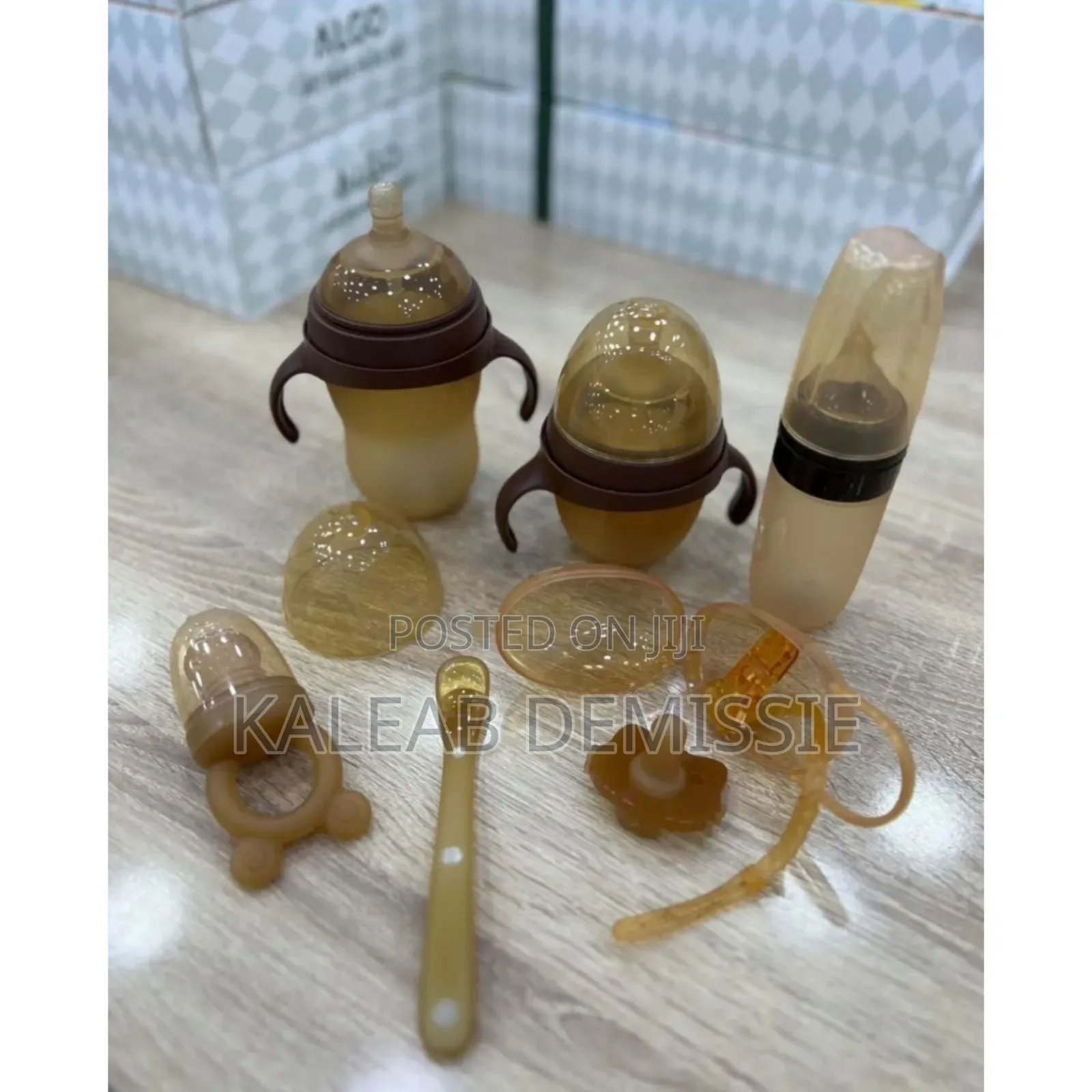 6 Pieces Bpa Free Silicone Baby Bottles or Feeding Sets