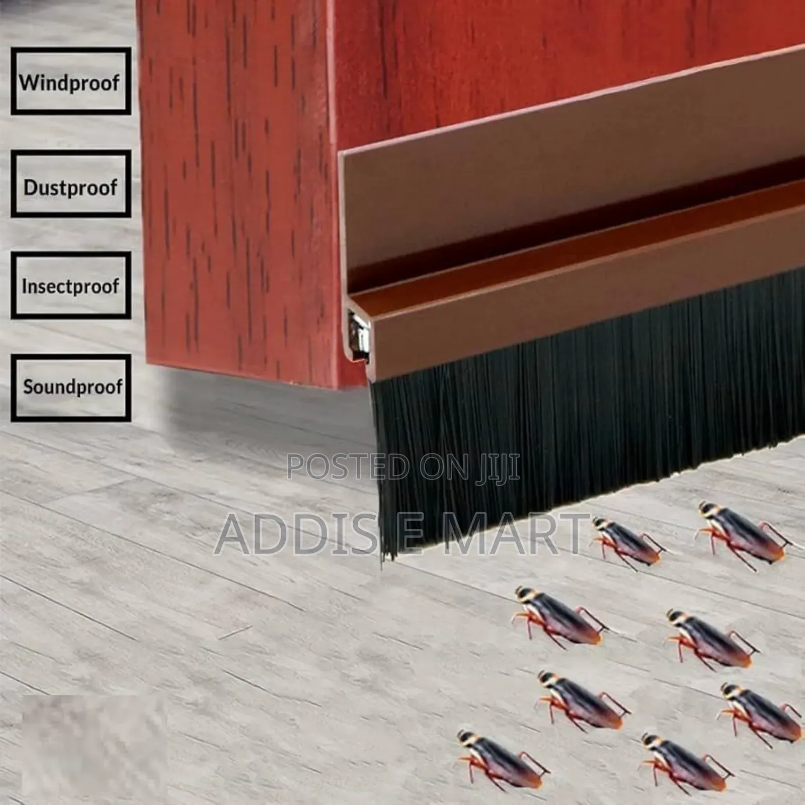 Door Bottom Strip Sealer With Brush