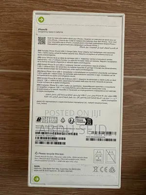 New Apple iPhone 16 Plus 128 GB Black