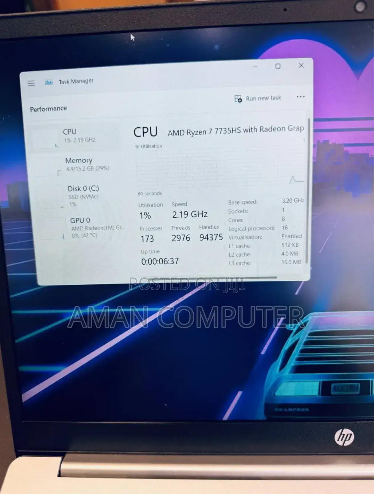 New Laptop HP Stream Notebook 16GB AMD Ryzen 7 SSD 512GB