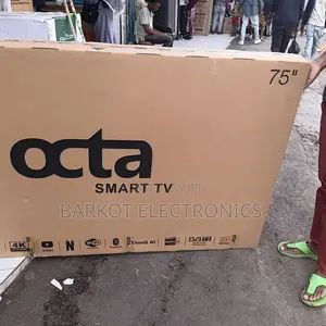 Octa Smart Tv 75 Inch Andraid Doubel Gelass Bord New 2025 Model