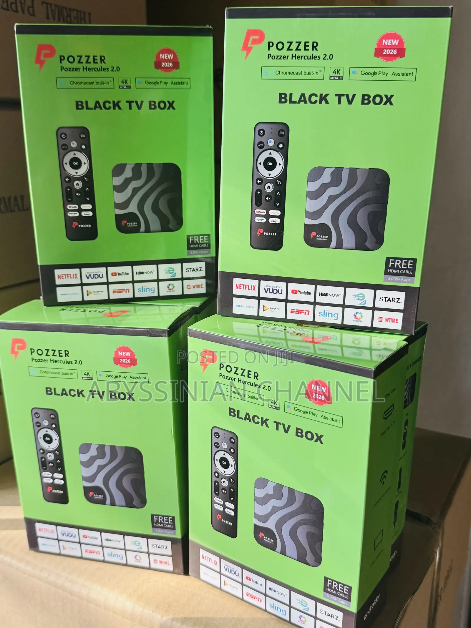 Pozzer Tv Box 2026 New 12gb Ram/256gb Storage