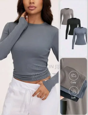Long Sleeve Crop Tops