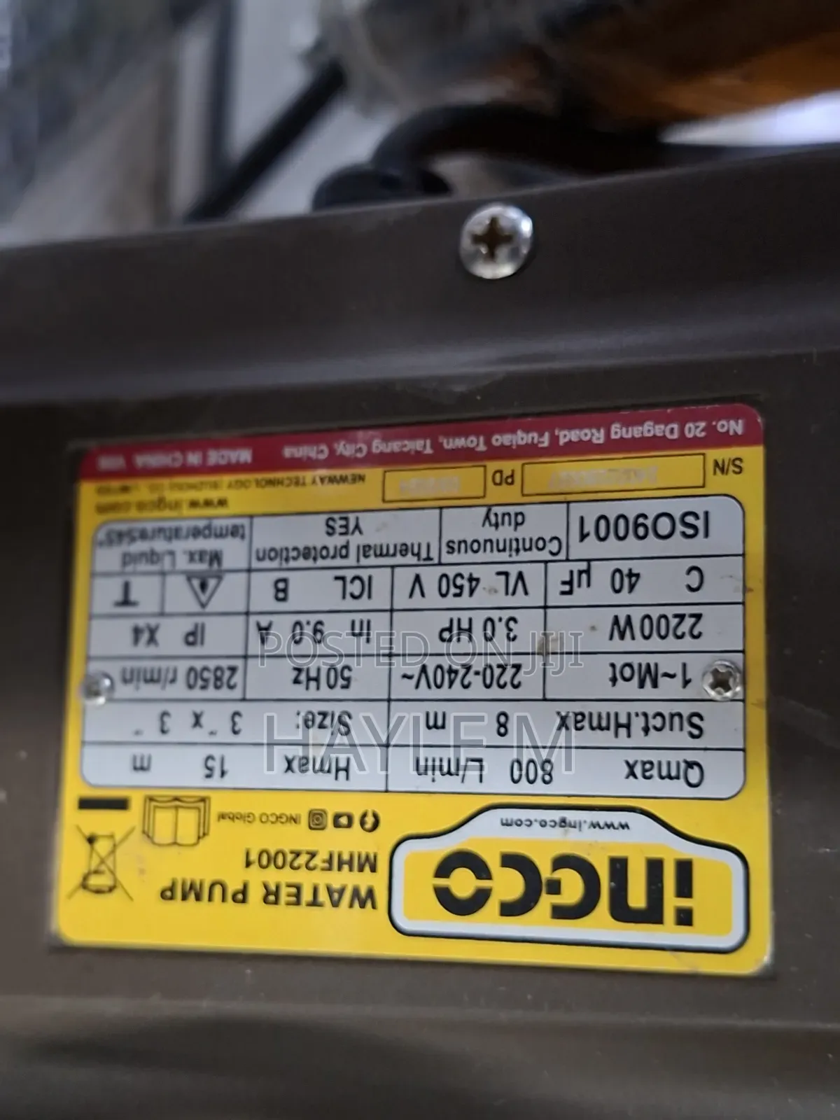 Ingco Surface Water Pump